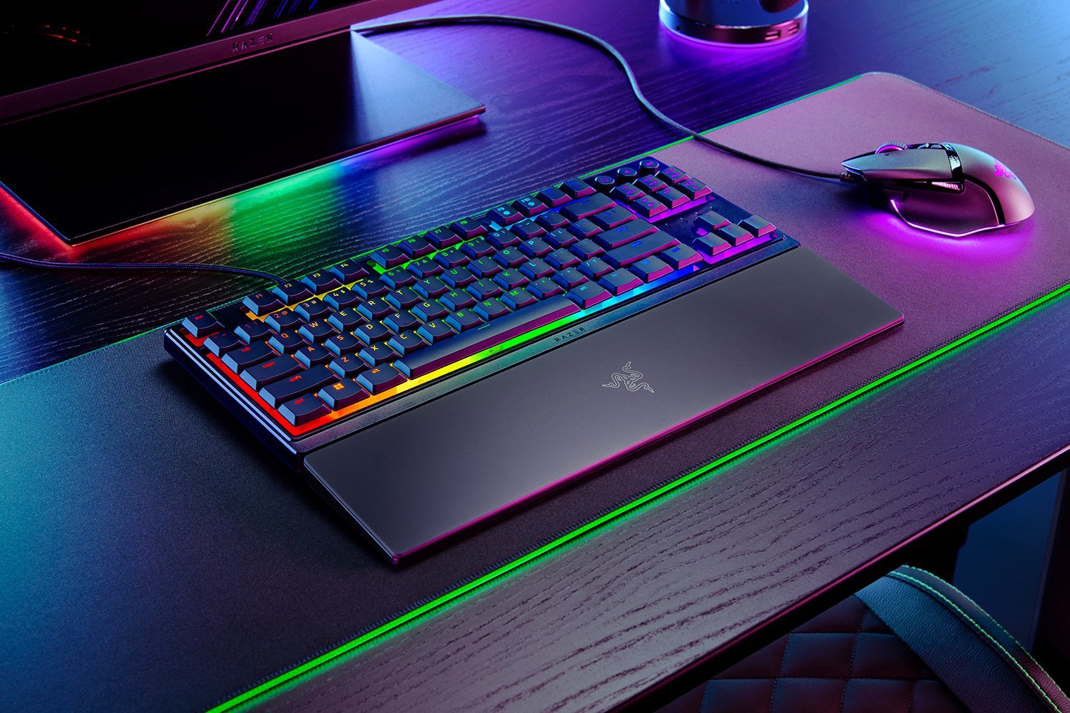 Razer Teclado De Jeu Ornata V3 Tenkeyless - Azerty - Switches Méca-Membrane - Re