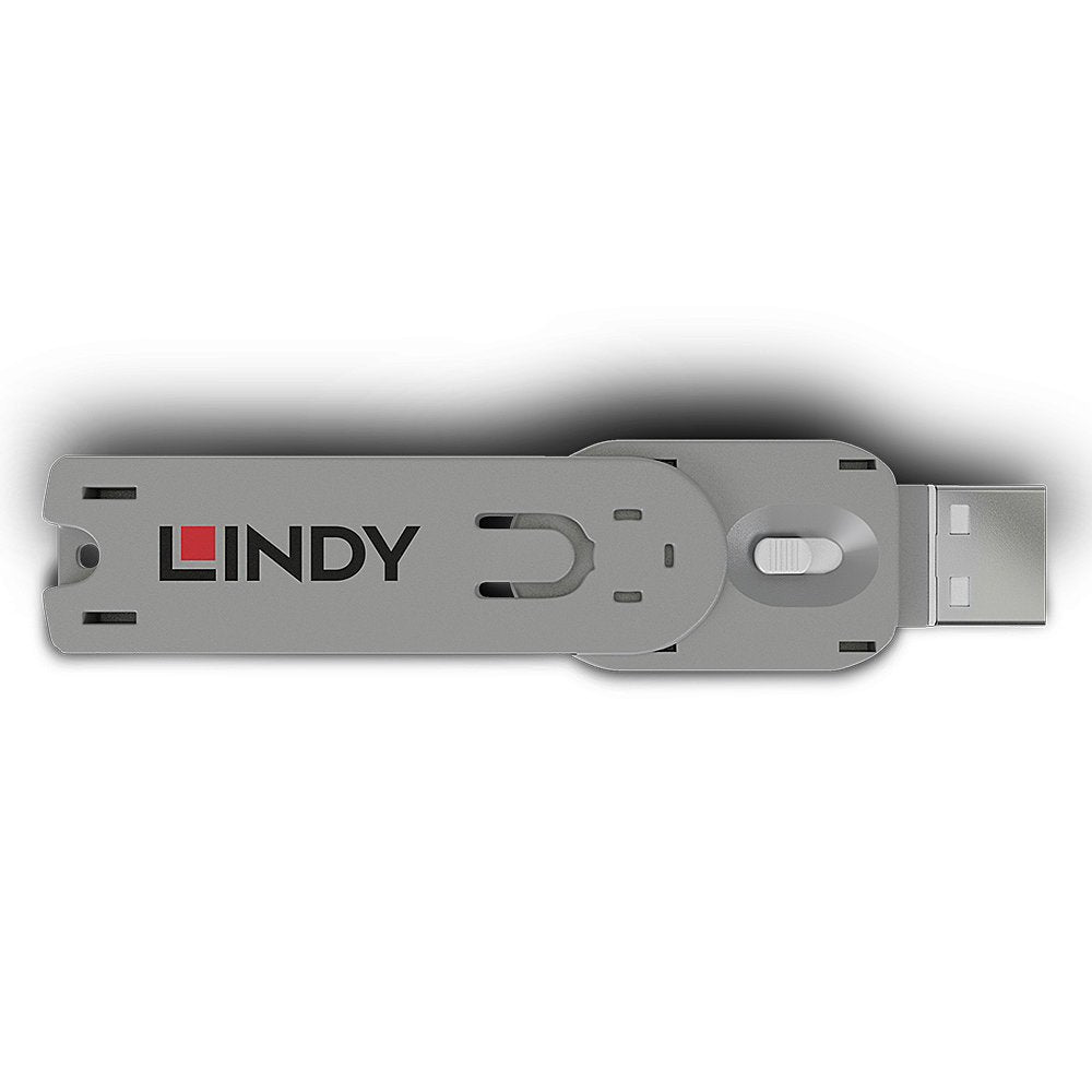 EAN 4002888406246 - Lindy 40624 bloqueador de puerto Llave de bloqueador de puerto USB tipo A Blanco Acrilonitrilo butadieno imagen 2