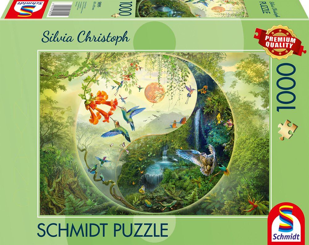 Schmidt Spiele Silvia Christoph: Yin & Yang Im Wald Der Kolibris (1000 Teile) 58595
