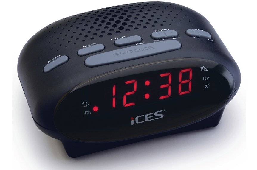 Lenco Icr-210 Fm-Uhrenradio & Radiowecker. Schwarz