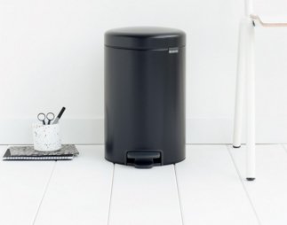 Cubo Pedal Brabantia Newicon 12,0 L Negro Mate