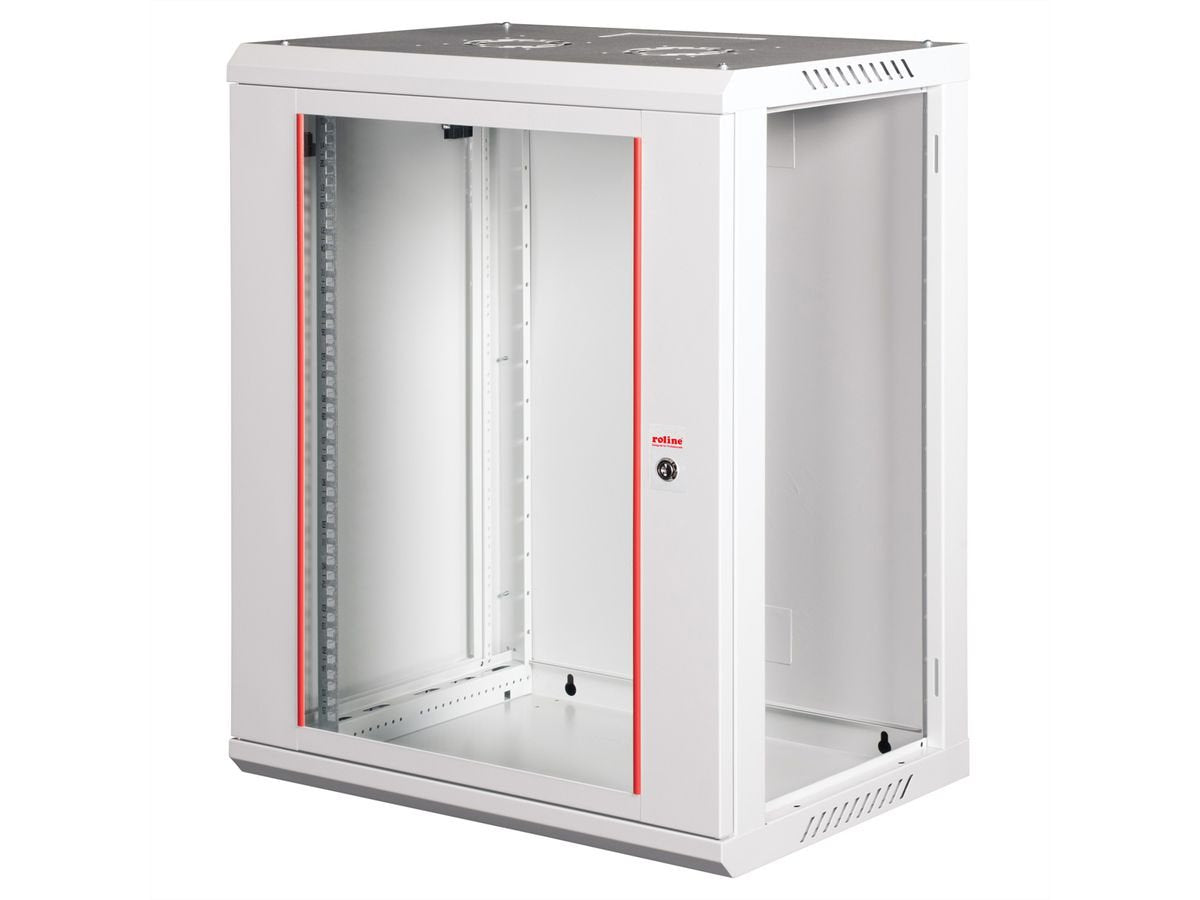 Roline 19-Zoll Wandgehuse Basic Plus 15he, 600x450 Bxt Grau