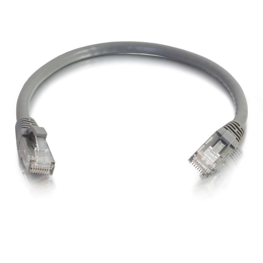 C2g Cat6 Booted Unshielded (Utp) Network Patch Cable Cable De Interconexión Rj-45 (M) A Rj-45 (M) 2 M Utp Cat 6 Moldeado Sin Enganches Trenzado Gris