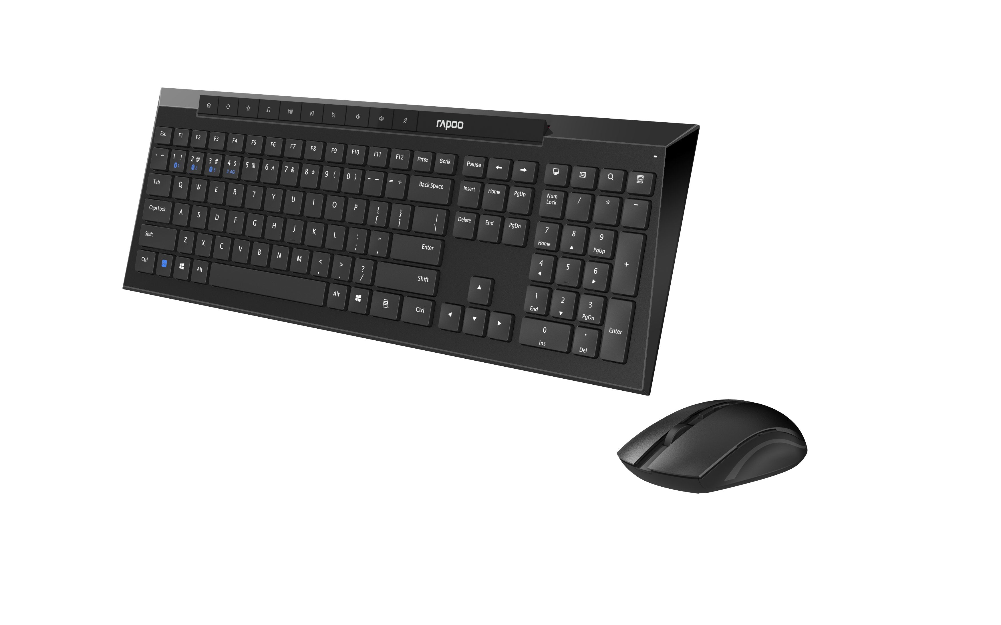 EAN 6940056142030 - Rapoo 8210M teclado Ratón incluido Universal Bluetooth QWERTY Negro imagen 3