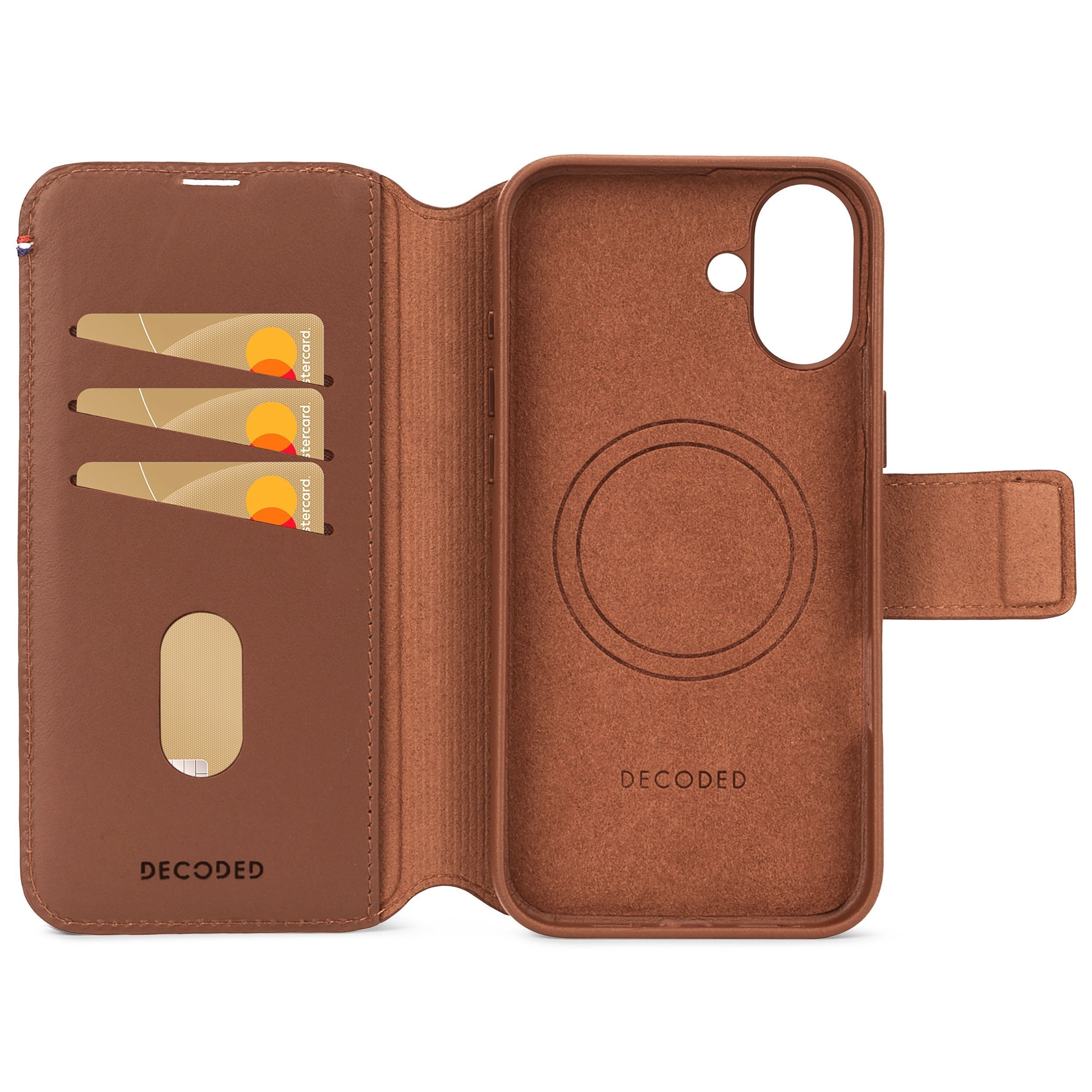 Decoded Leather Detachable Wallet Do Iphone 16magsafe Brazowy