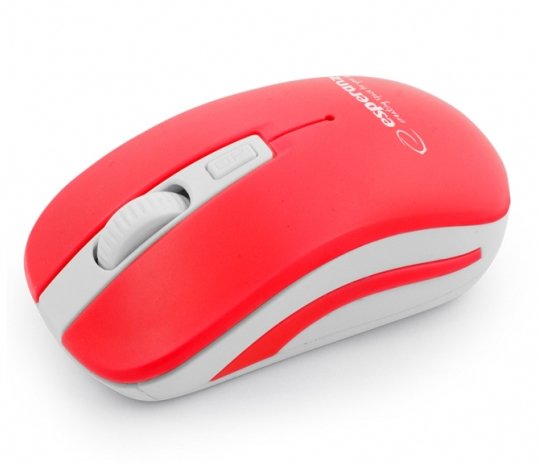 Wireless 2.4ghz Optical Mouse Urnus Rojo/White