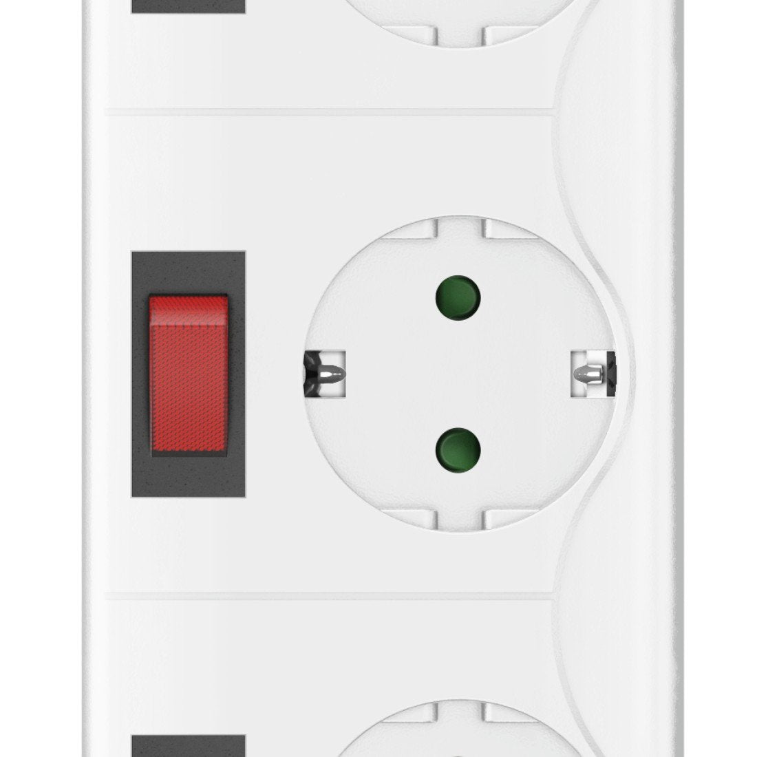 Regleta Hama Alimentacion Con 6 Tomas - Potencia Maxima 3680w - Cable 1.4m - Voltaje 250v - Interruptor General E