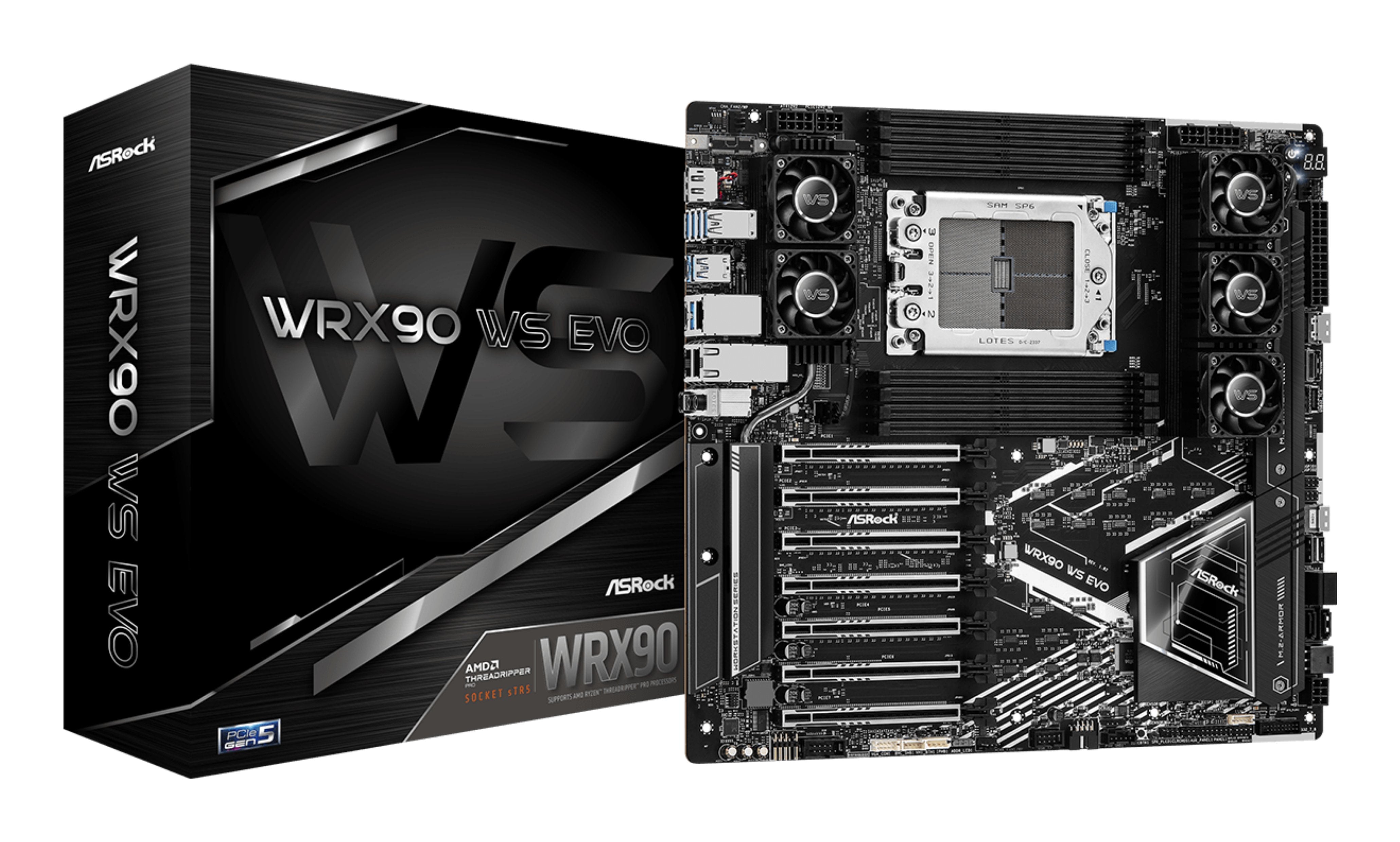 EAN 4710483945199 - Asrock WRX90 WS EVO placa base AMD WRX90 Socket sTR5 EEB imagen 1