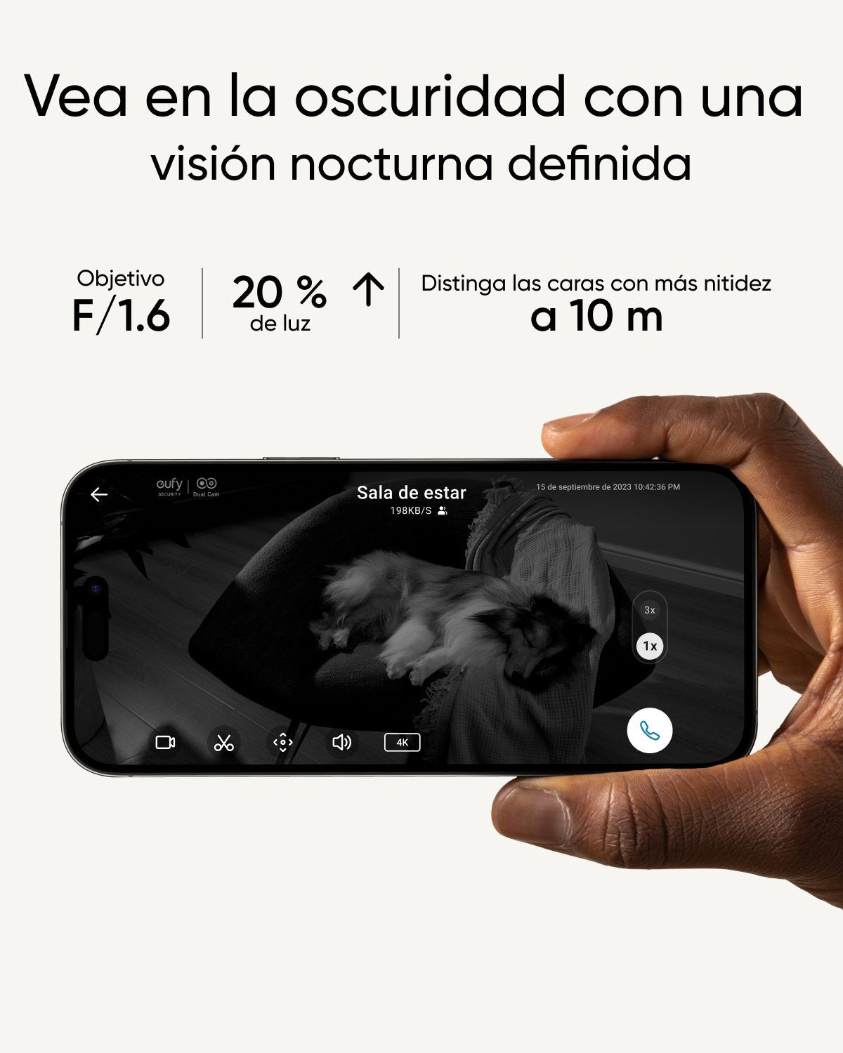 EAN 0194644126384 - Eufy Indoor Cam S350 Bombilla Cámara de seguridad IP Interior 3840 x 2160 Pixeles Escritorio imagen 13