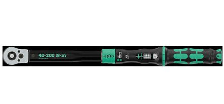 Llave De Par Wera Con Un Cuarto Bloqueo De Click-Torque De Máximo C 3 R/L Negro/Verde, Salida 1/2 ", 40 A 200 Nm 05075695001
