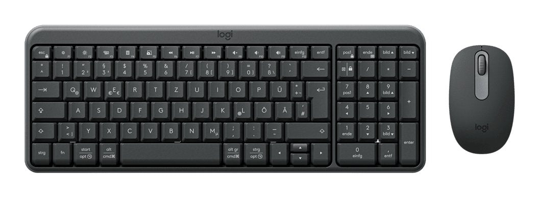 Logitech Mk250 Wireless Keyboard And Mouse Graphite (De)