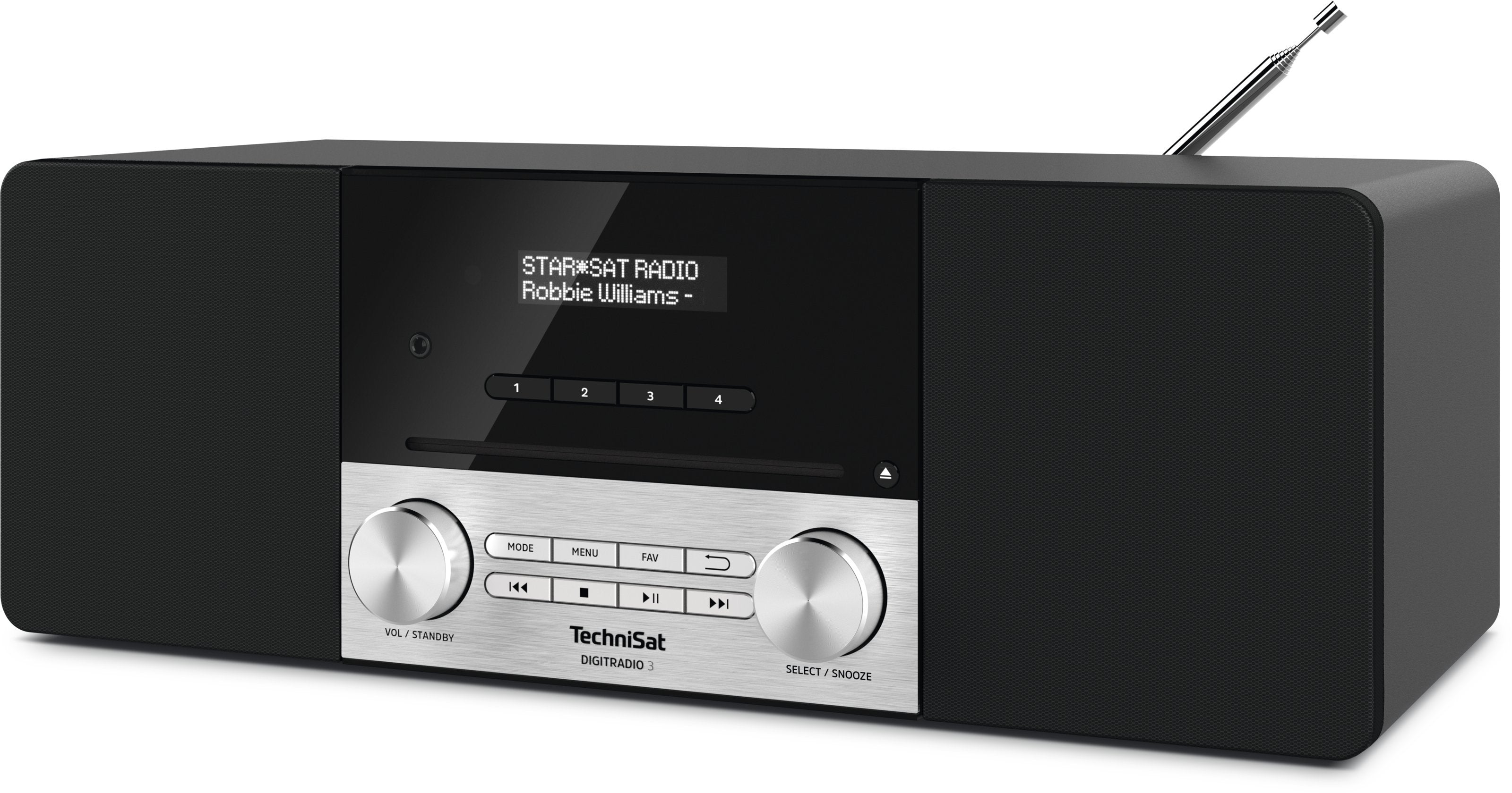 Technisat Digitradio 3 Negro/Plata, Dab*, Fm, Rds, Cd 0000/3913