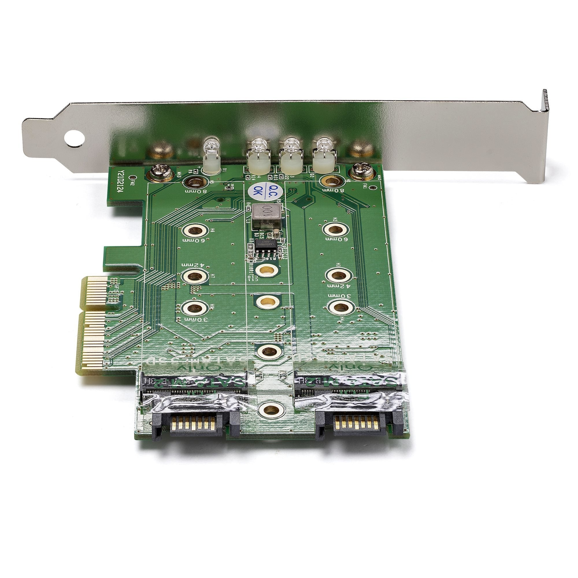 Startech Tarjeta Pci Express 3.0 3 Puertos M.2 Para Ssd 1x Nvme 2x Sata Iii Pexm2sat32n1