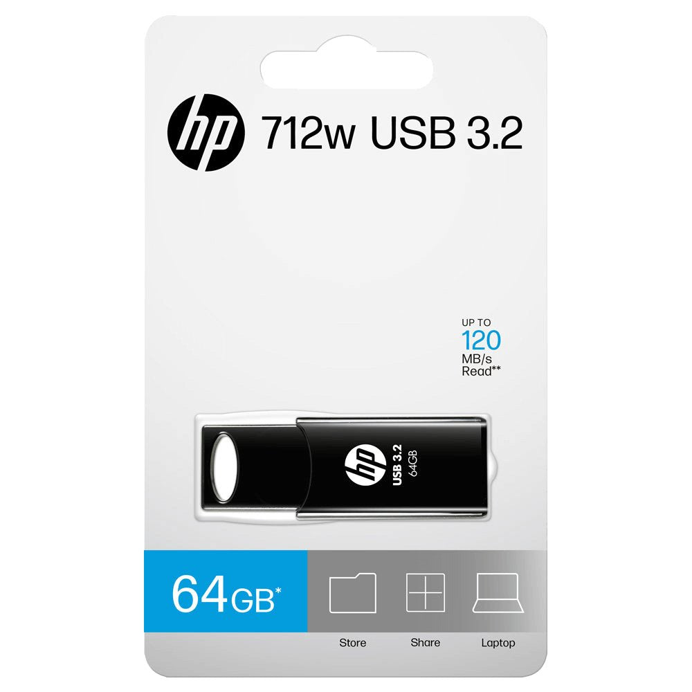 Usb 3.2 Hp 64gb 712w Negro
