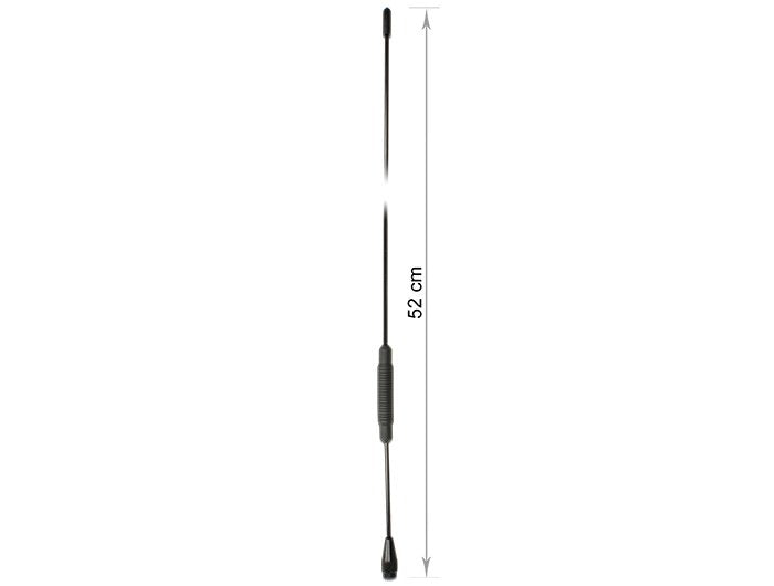 Delock Tetra Bos Antenne 380 - 410 Mhz M6 Innengewinde 2,5 Dbi 51,8 Cm Omnidirektional Starr Schraubmontage Outdoor Schwarz
