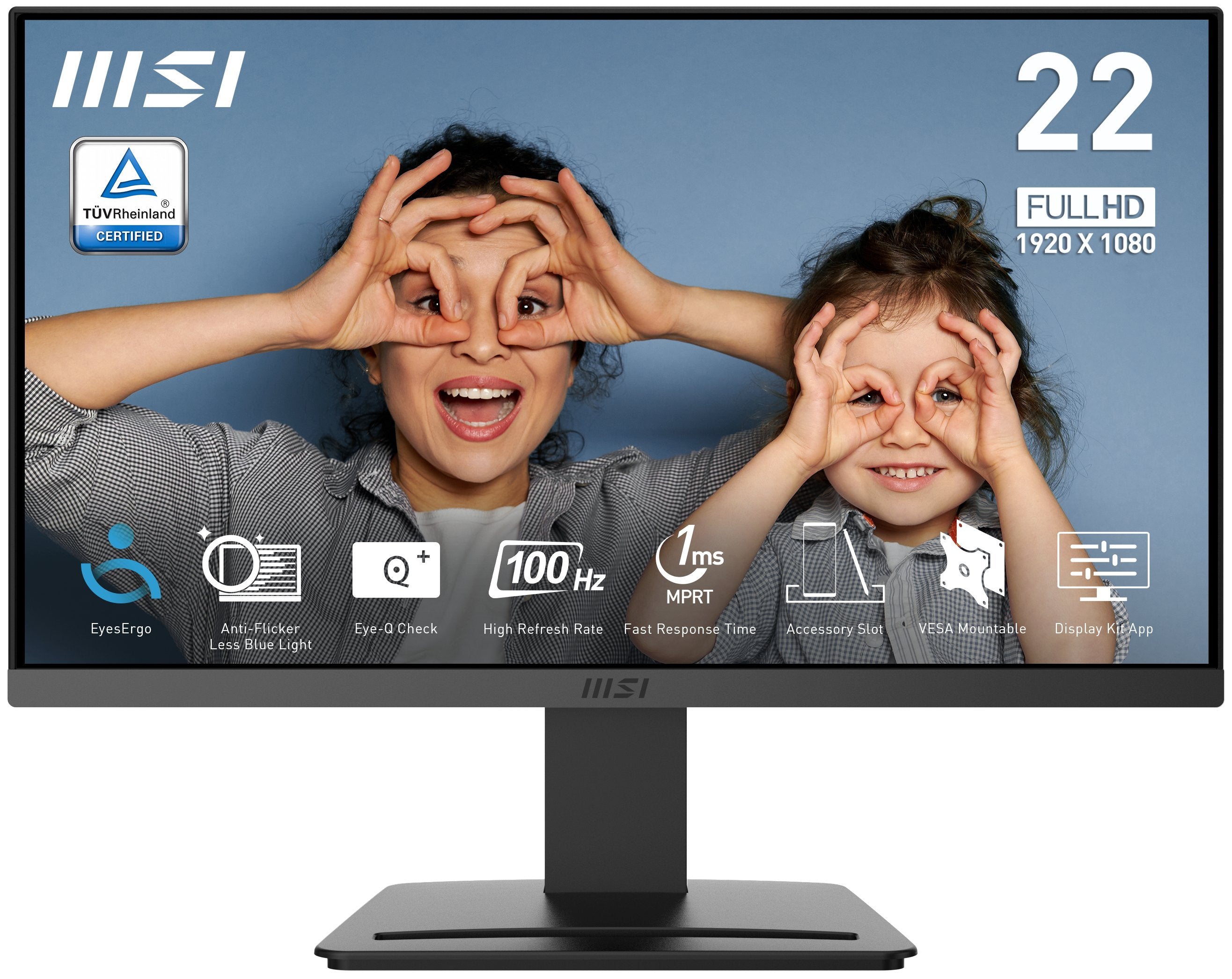 EAN 4711377215916 - MSI PRO MP223 E2 pantalla para PC 54,5 cm (21.4") 1920 x 1080 Pixeles Full HD LED Negro imagen 3