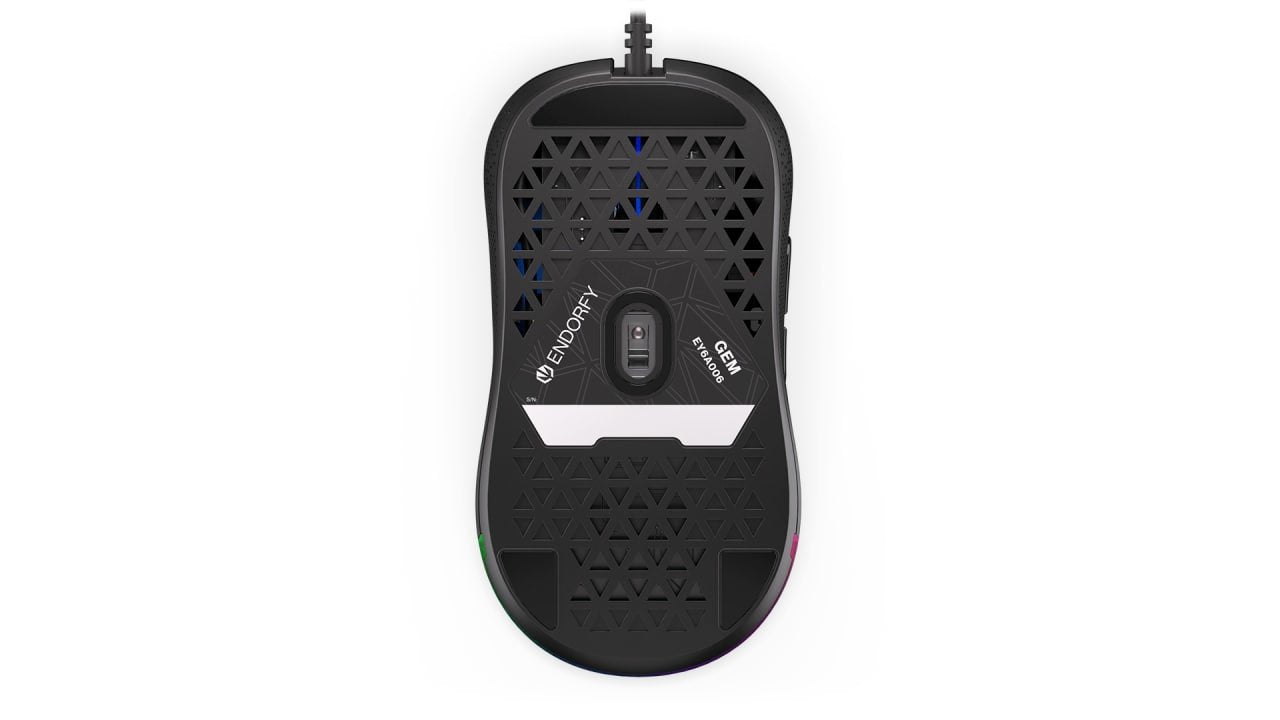 Ratón Endorfy Gem Ambidextro Usb Tipo C Óptico 8000 Dpi