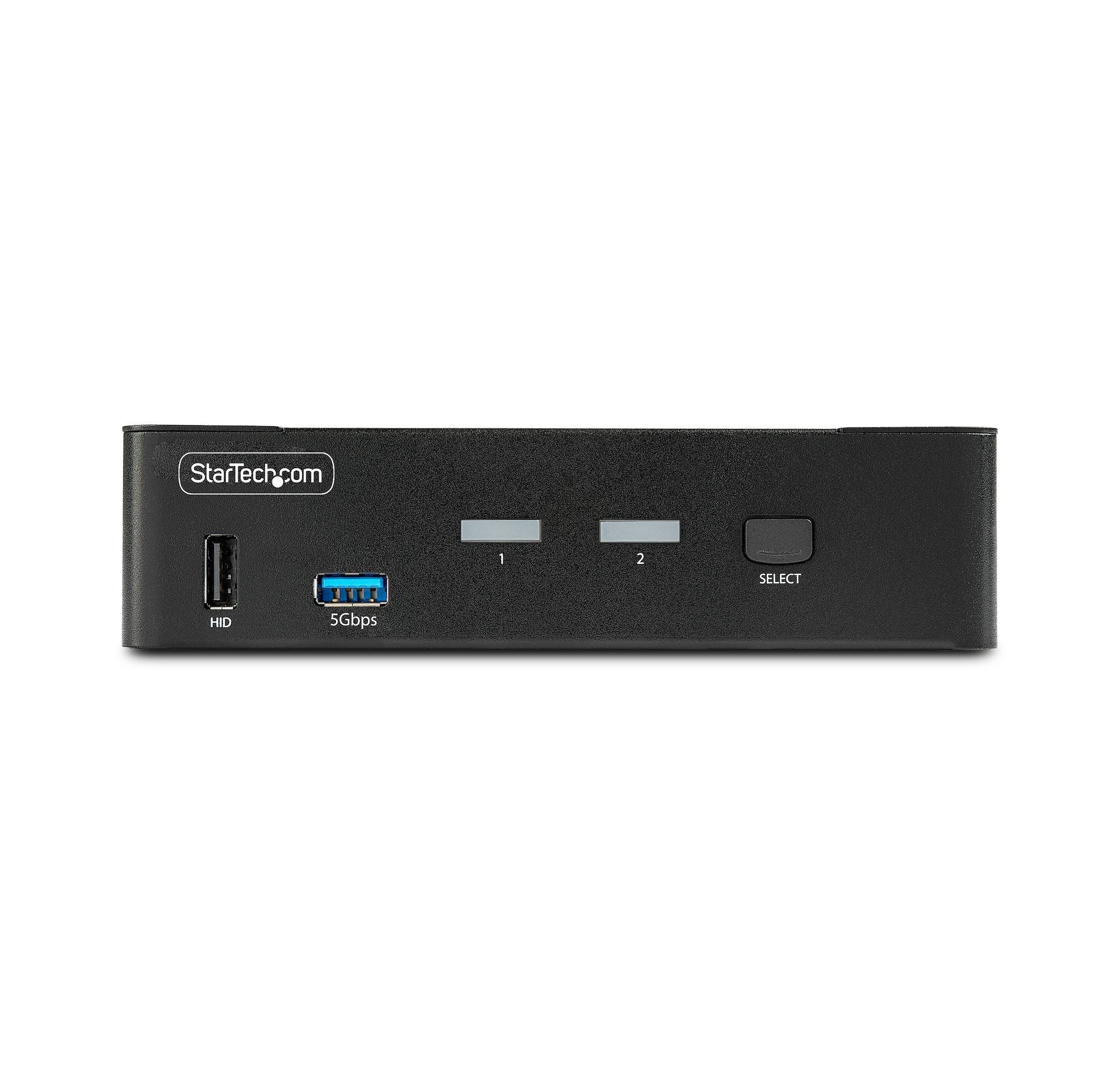Startech.Com Switch Conmutador Kvm Displayport De 2 Puertos - 8k60/4k144 - Para Un Monitor - Dp 1.4 - 2x Usb 3.0 - 4x Usb 2.0 Hid - Conmutado Por Botones Y Teclas De Acceso Rápido - Taa