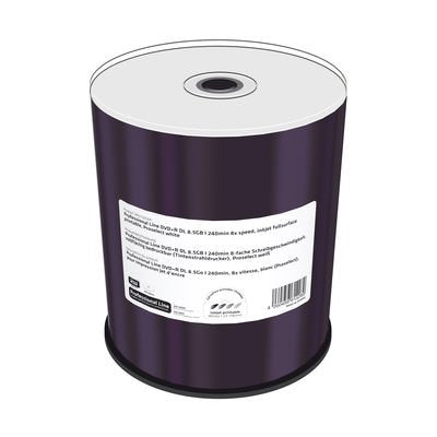 Mediarange Dvd+R 8.5gb 100pcs 8x Blanco Voll Bedruckbar Cakebo