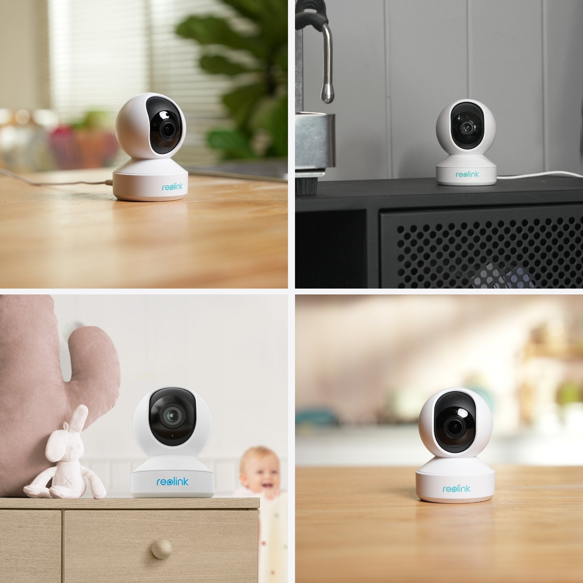 Camara Reolink E Series E340 5mp Super Hd, Ptz & 2-Way Talk, White