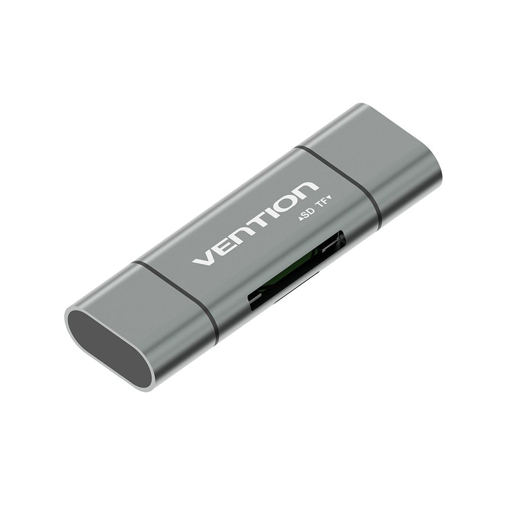 EAN 6922794736542 - Vention CCJH0 lector de tarjeta USB Type-A/USB Type-C/Micro-USB Gris imagen 2