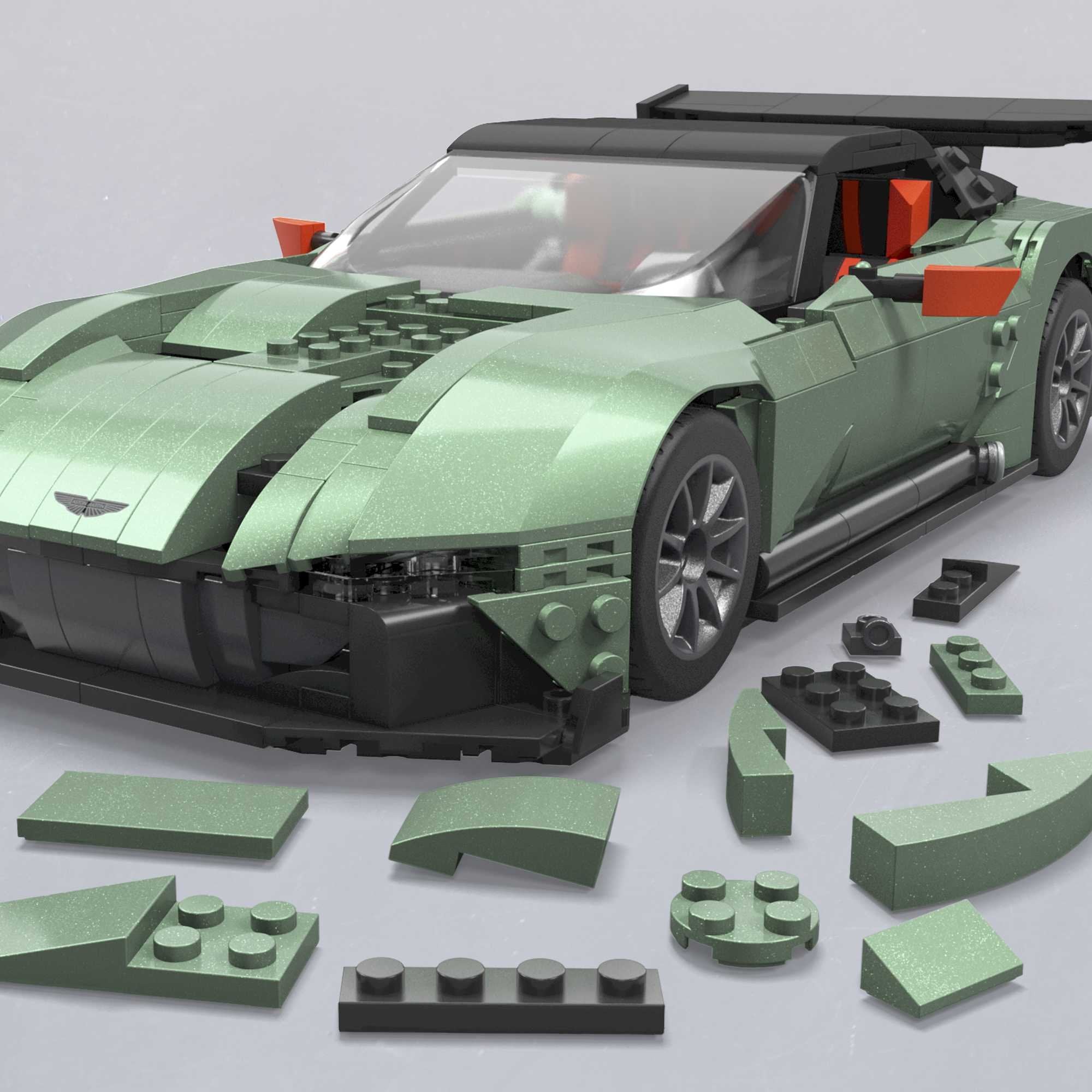 Mattel Mega Hot Wheels Collector Aston Martin Vulcan Juguete De Construcción (Escala 1:18) Hmy97