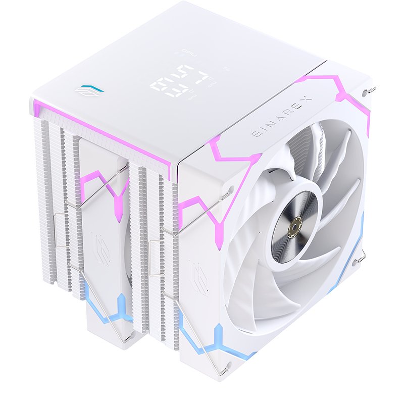 EAN 6977277369519 - Einarex EXAC-GL-300-R-W sistema de refrigeración para ordenador Procesador Refrigerador de aire 12 cm Bla imagen 8