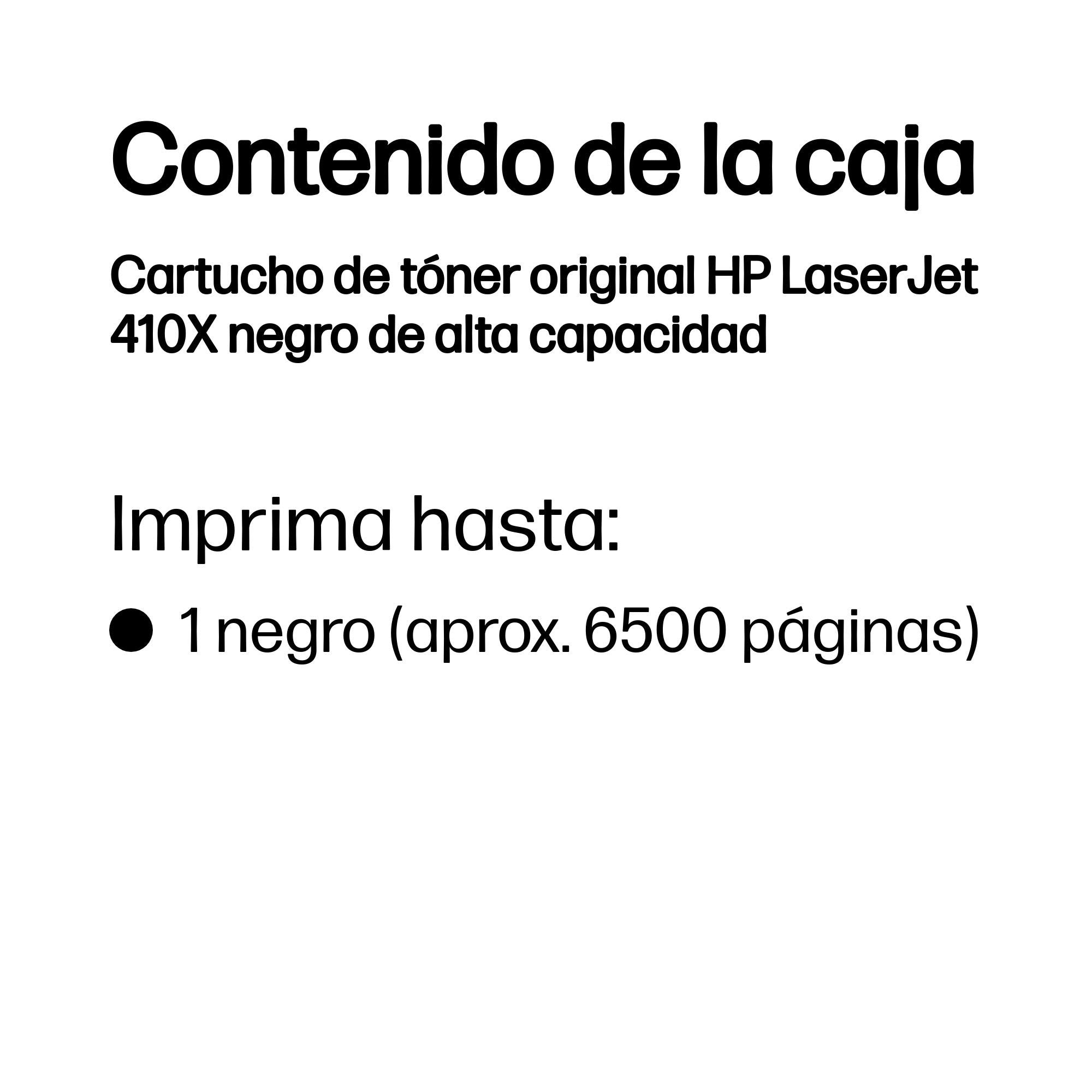 EAN 0888793807545 - HP 410X High Yield Black Original LaserJet Toner Cartridge cartucho de tóner 1 pieza(s) imagen 3