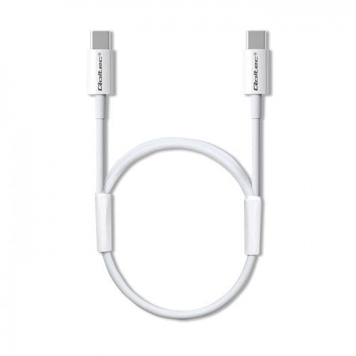 Qoltec 52360 Usb 2.0 Tipo C Cable Usb 2.0 Tipo C 60w Qc 3.0 Pd 1.5m White