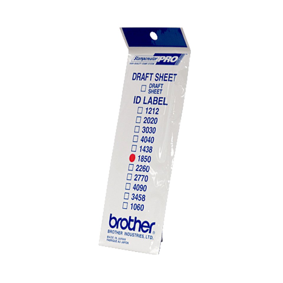 Brother Id1850 18 X 50 Mm 12 Etiqueta(S) Etiquetas De Id De Sello Para Stampcreator Pro Sc-2000 Pro Sc-2000usb