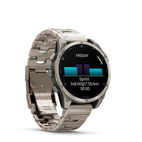Smartwatch Garmin Fenix 8 3,56 Cm (1.4") Amoled 47 Mm Digital 454 X 454 Pixeles Pantalla Táctil Titanio Wifi Gps (Satélite)
