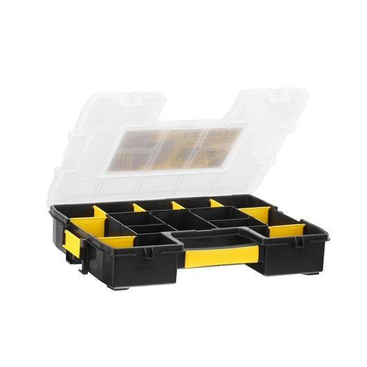 Caja De Herramientas Stanley 1-97-483 Pieza Pequeña Y Caja Para Piezas Pequeñas Nylon Negro, Transparente, Amarillo Negro/Amarillo, Caja Para Piezas Pequeñas, Nylon, Negro, Transparente, Amarillo, 67 Mm, 375 Mm, 292 Mm
