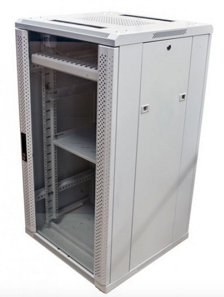 Allnet 19\"Schrank, 22he, B600/T 900mm, Glamür, Lichtgris, Snb-Serie,