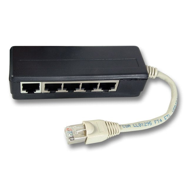 Efb Isdn 5-Fach Adapter, Rj45 Stecker 5 X Rj45 Buchse, Terminiert