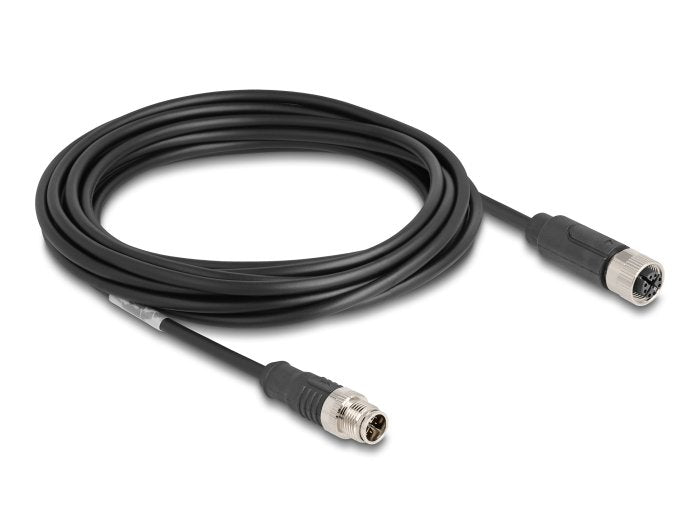Delock 80862 Cable M12 Codificado X 8 Pin Macho A Hembra Pvc 5 M
