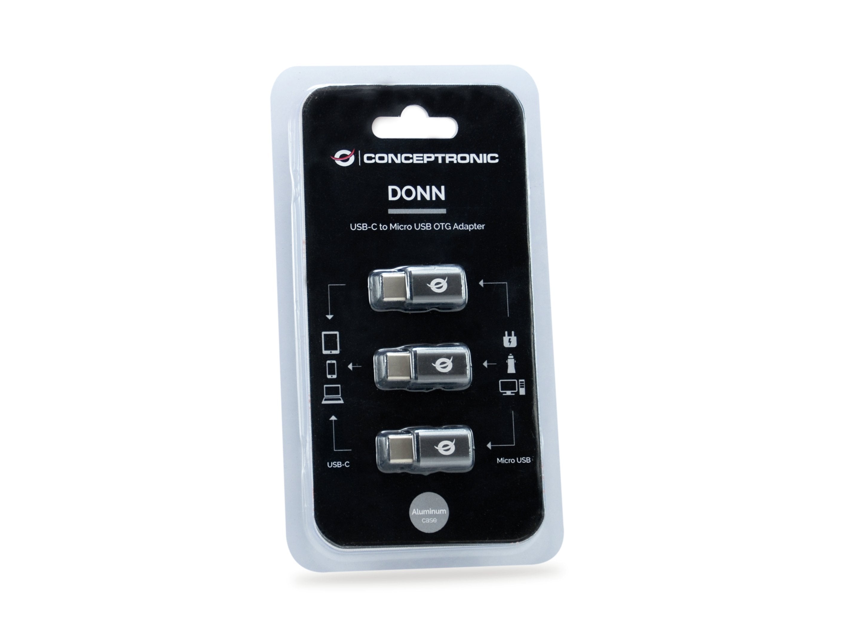 EAN 4015867223178 - Conceptronic DONN05G cambiador de género para cable USB 2.0 Type-C USB 2.0 Micro Negro imagen 5