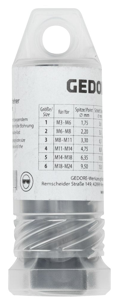 Gedore Juego De Extractores De Tornillos, 6 Piezas, M3 - M24 8551-66