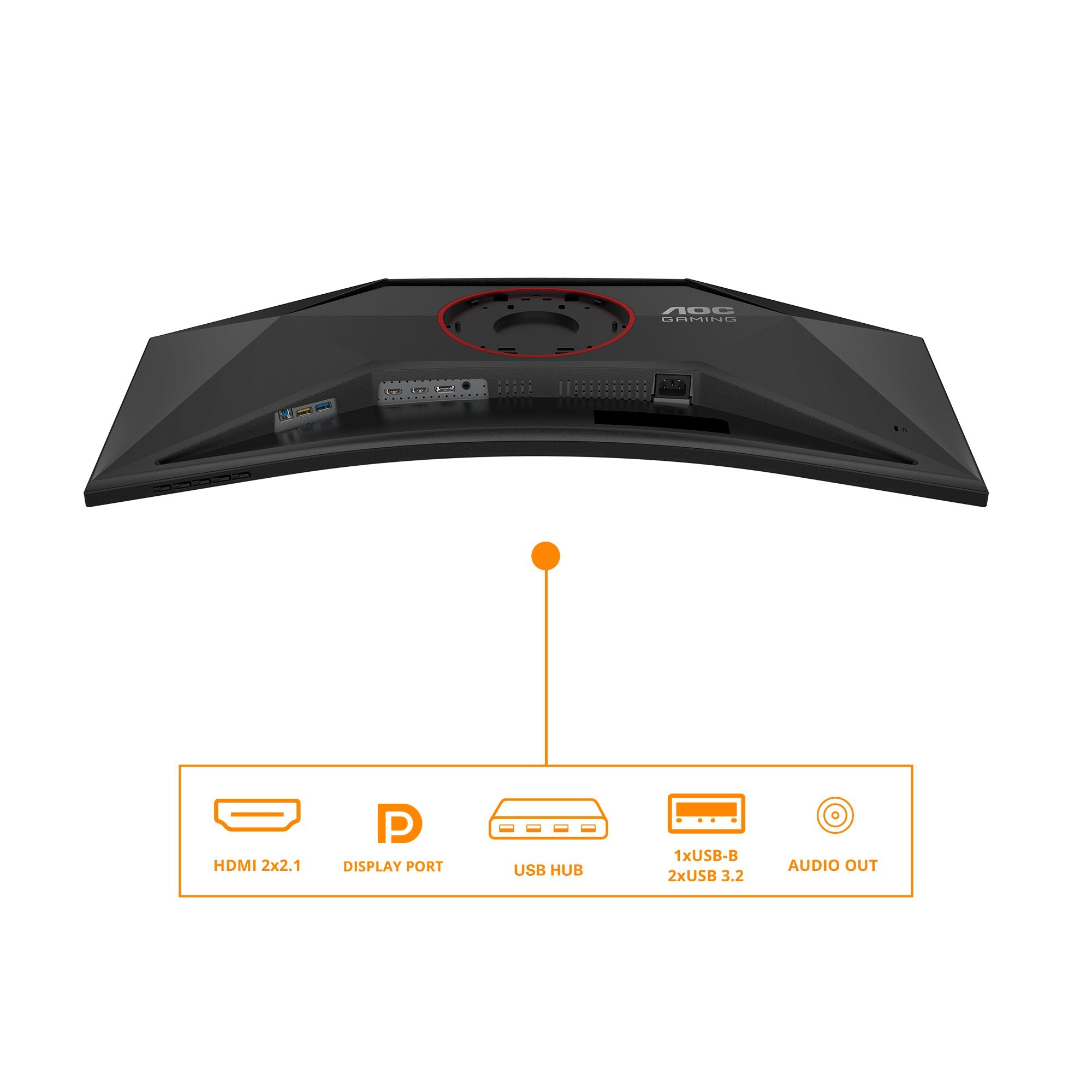 EAN 4038986612692 - AOC G4 CU34G4Z pantalla para PC 86,4 cm (34") 3440 x 1440 Pixeles Wide Quad HD LED Negro, Rojo imagen 4