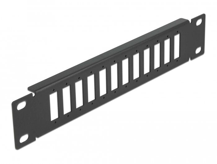 Delock 10 Lwl Patchpanel 12 Port Für Sc Duplex Lc Quad 1 He Schwarz