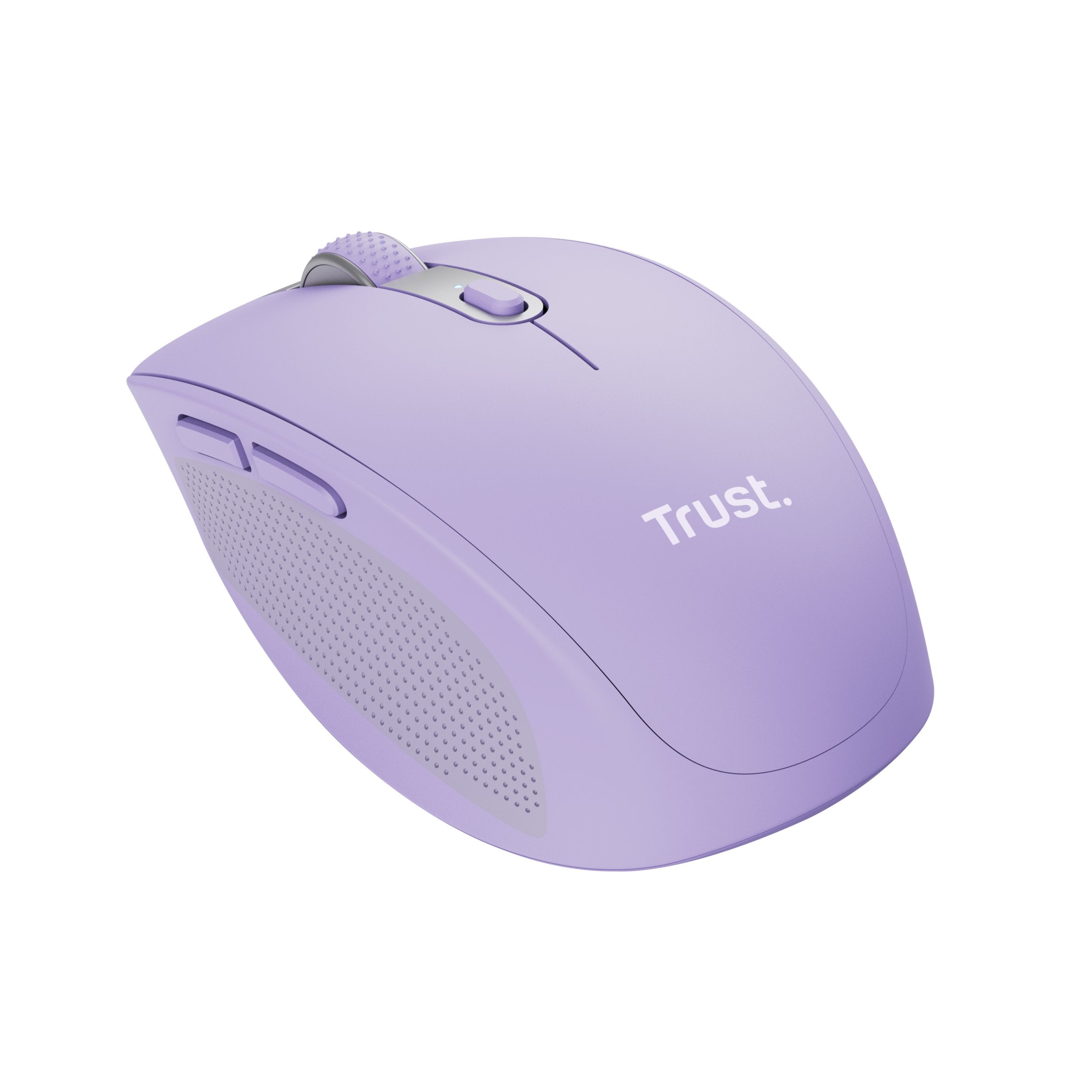 Ratón Inalámbrico Por Bluetooth Trust Ozaa Compact Wireless Batería Recargable Hasta 3200 Dpi Morado