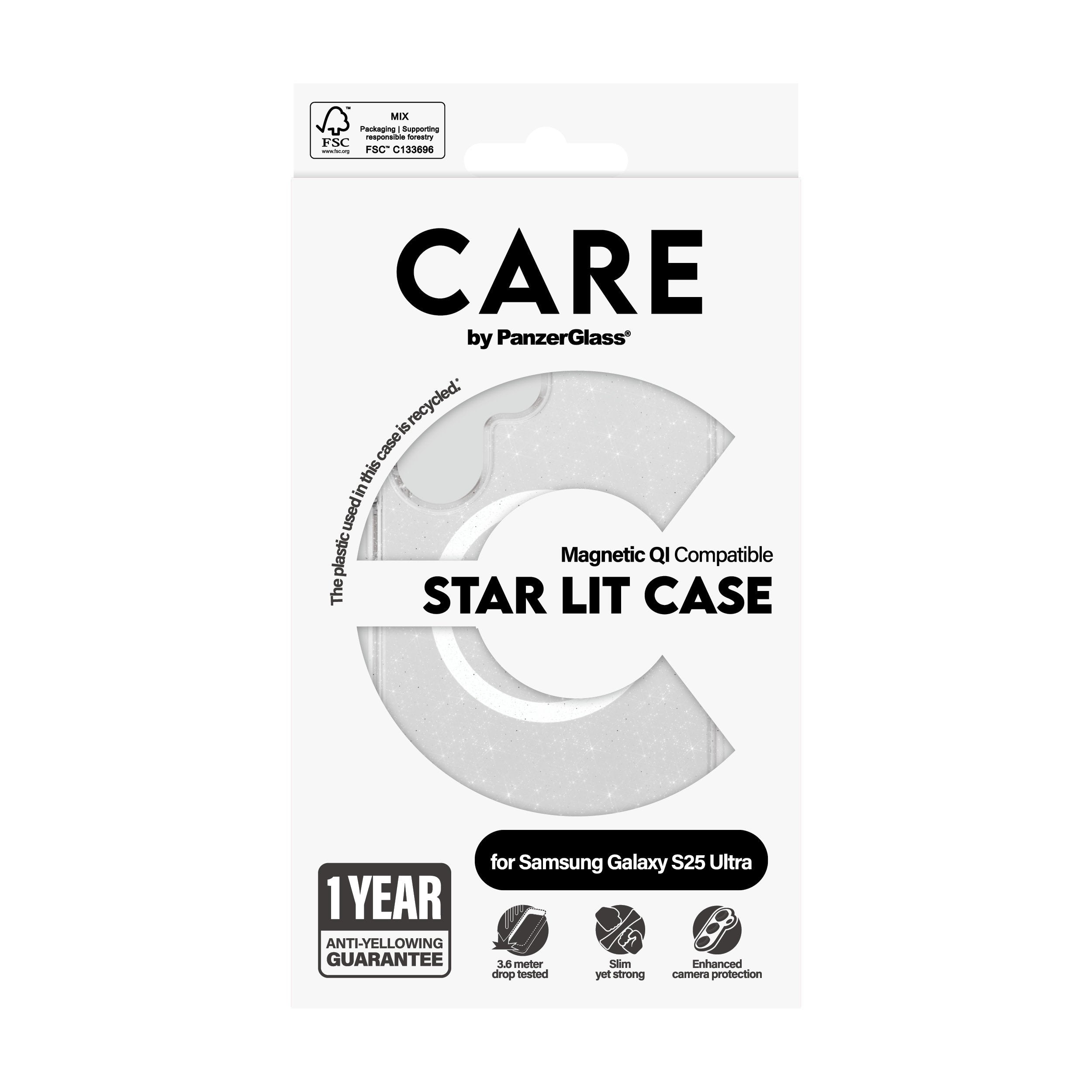 EAN 5715685016820 - PanzerGlass CARE™ by ® Urban Combat Case Star Lit w. White Qi Compatible Samsung Galaxy S25 Ultra funda p imagen 3