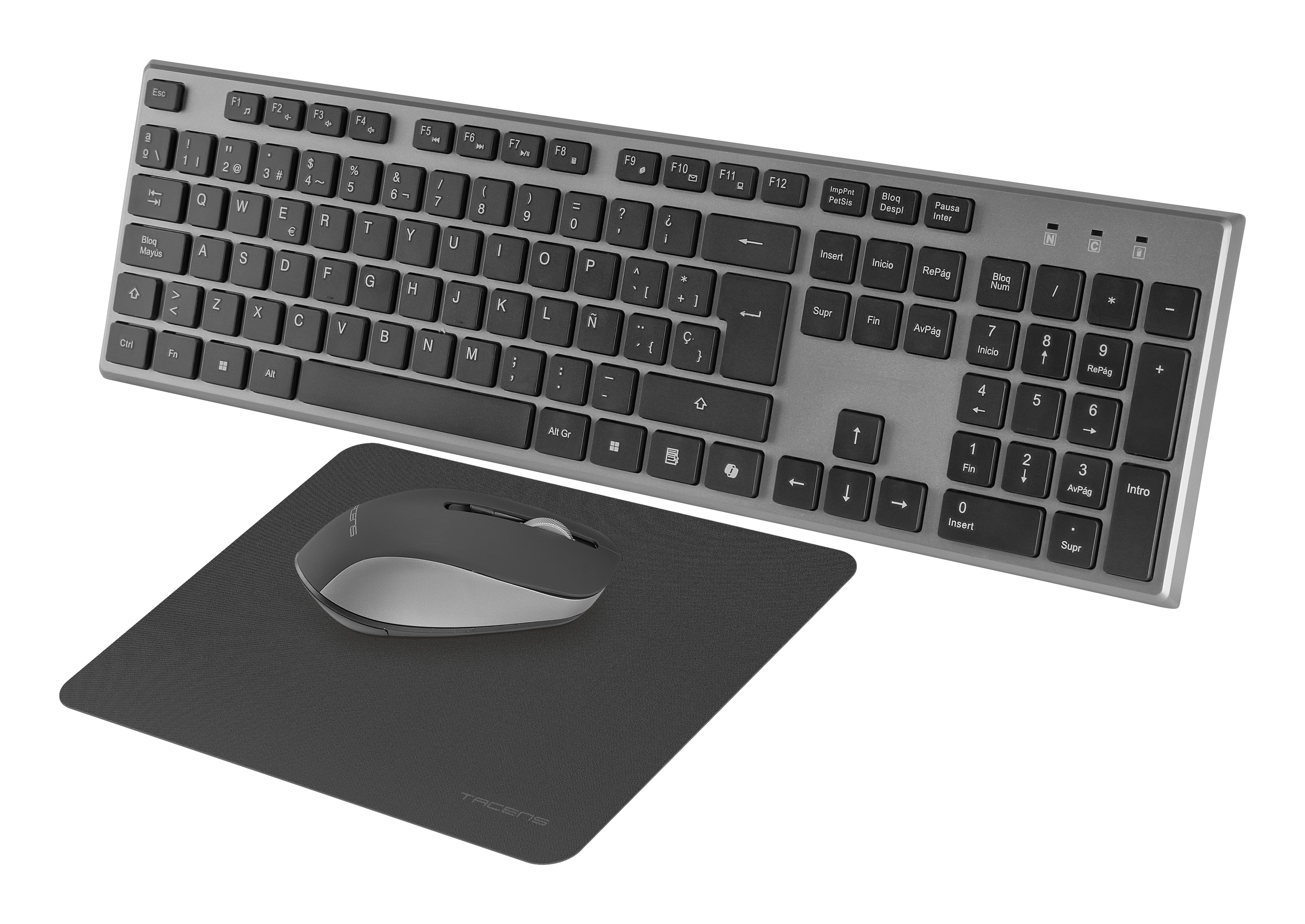 EAN 8435693112099 - Tacens 6ZENITHES teclado Ratón incluido Hogar / Oficina RF inalámbrico QWERTY Español Gris imagen 3