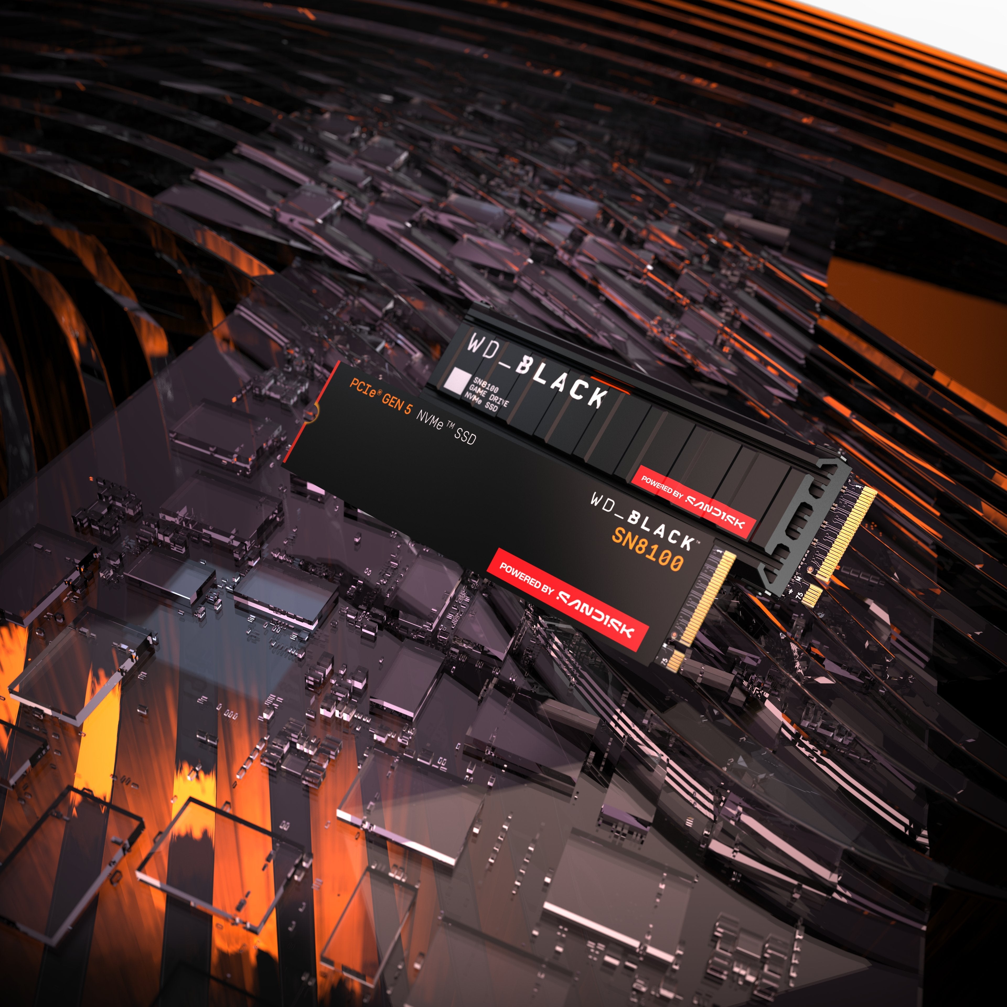 Disco Ssd Sandisk Wd_black Sn8100 Nvme 8 Tb M.2 Pci Express 5.0 Tlc 3d Nand