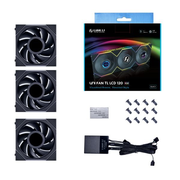 EAN 4718466014399 - Lian Li UNI FAN TL LCD Carcasa del ordenador Ventilador 12 cm Negro imagen 1