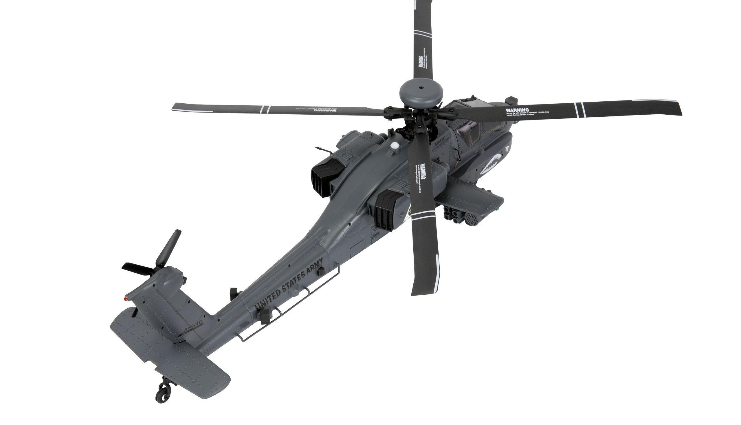 Amewi Apache Ah-64d Cp Helikopter 6g 3d Rtf Gris