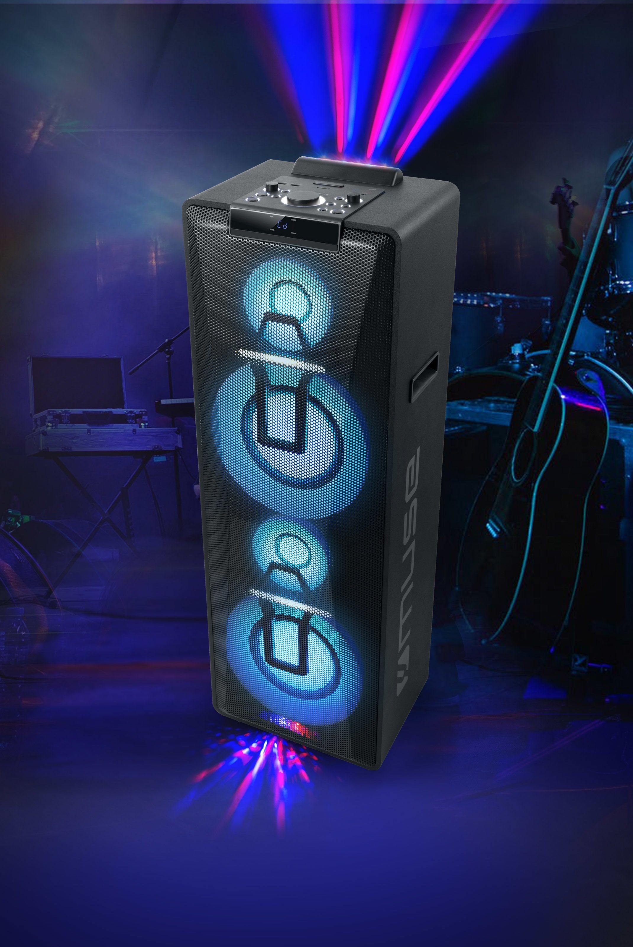 Muse M-1938 Altavoz De Suelo Para Dj Party Box - Bluetooth - 500w - Radio Fm - Usb