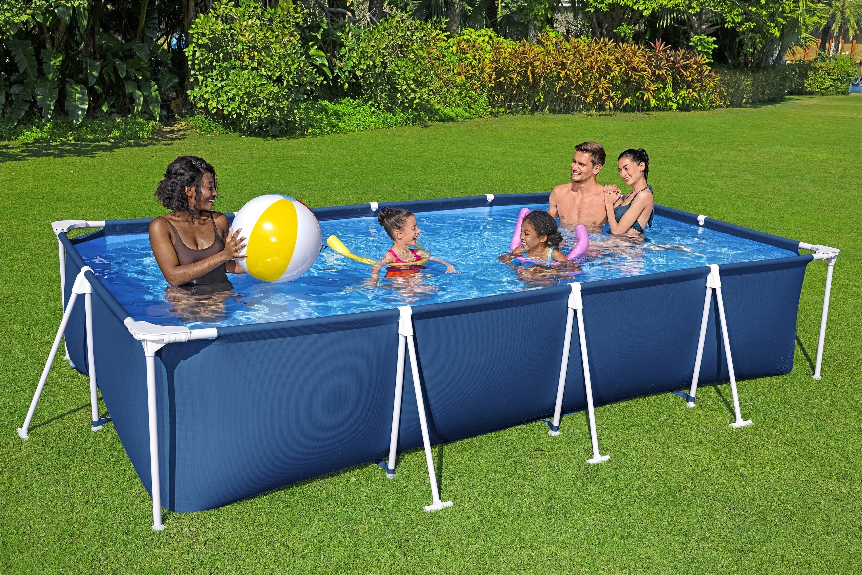 Bestway 56405 - Piscina Desmontable Tubular Infantil Steel Pro 400x211x81cm