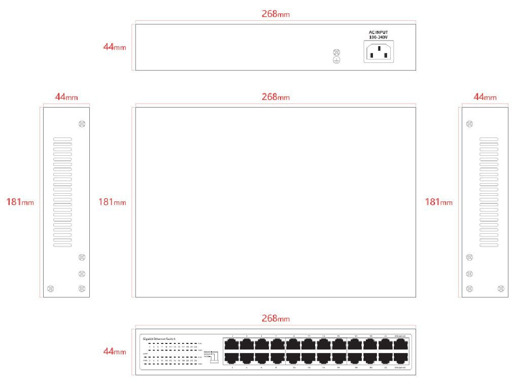 EAN 5715063808269 - Lanview LVN-1U-24PORT-1G no categorizado imagen 2