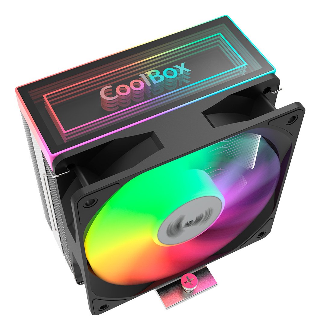 EAN 8436624420153 - CoolBox Infinite Air 120 Procesador Refrigerador de aire 12 cm Aluminio, Negro 1 pieza(s) imagen 2