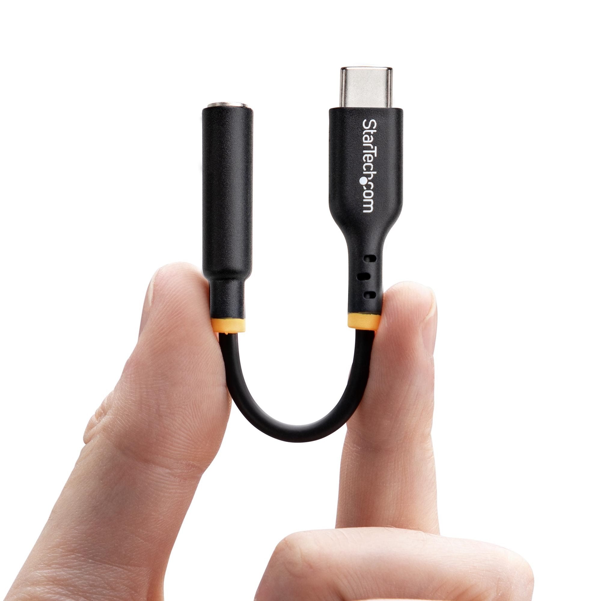 EAN 0065030898225 - StarTech.com USBCAUDIO2 cable de audio 0,127 m USB Type-C 2.0 Negro imagen 4
